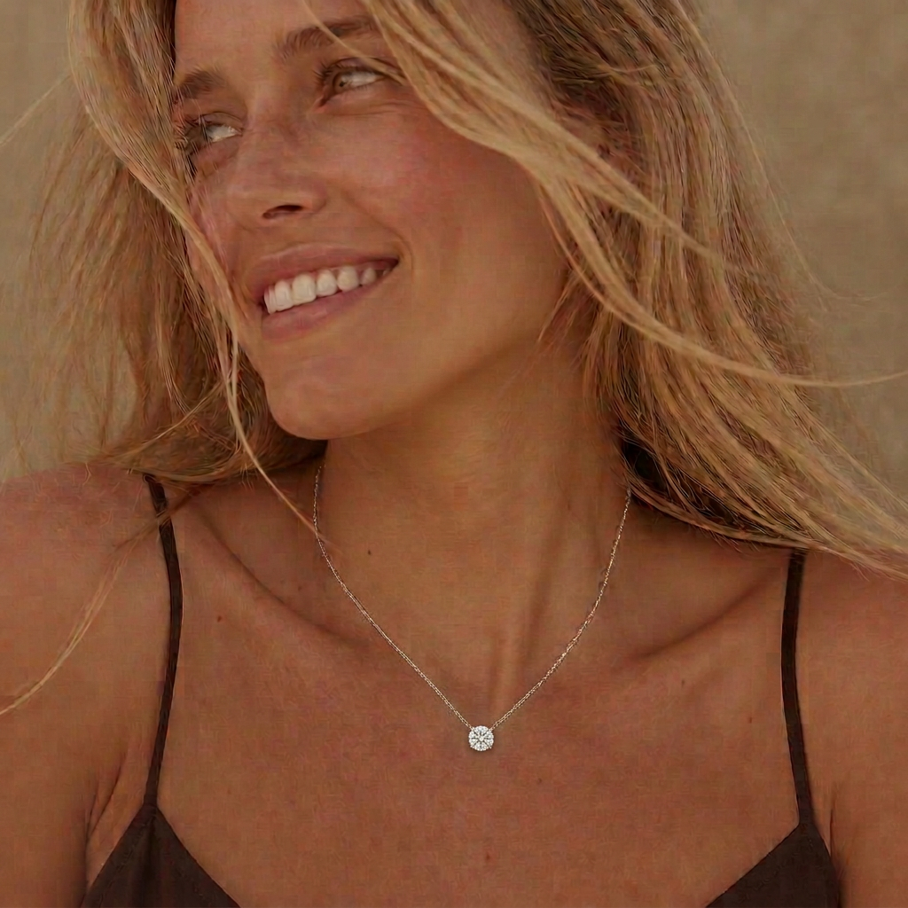 The Solitaire, 16in solitaire necklace by RW