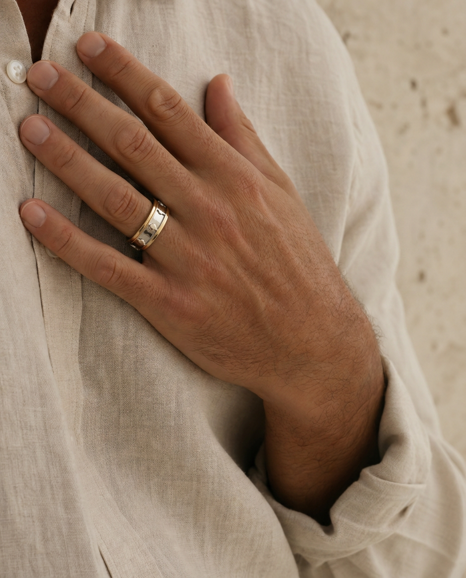 The Link, Two-tone gold band by RW