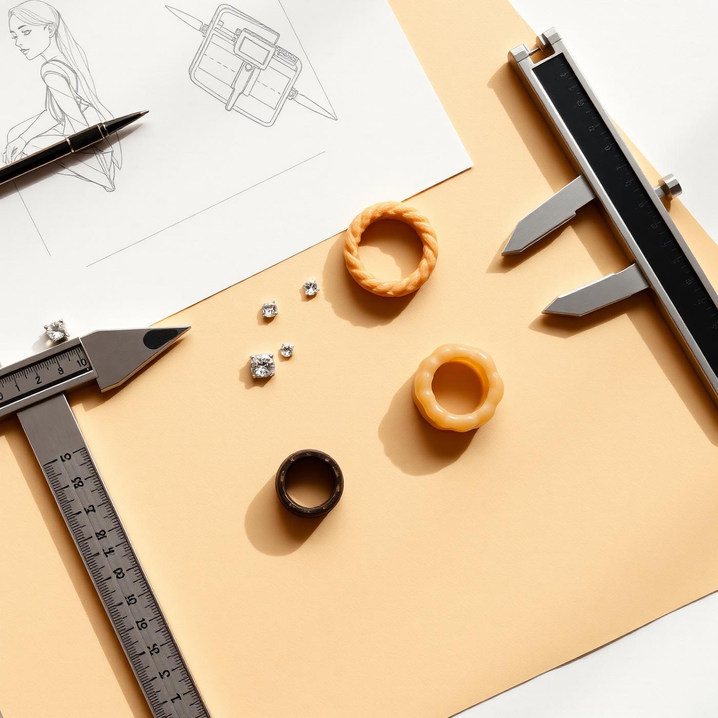 Atelier detail — hands finishing a setting
