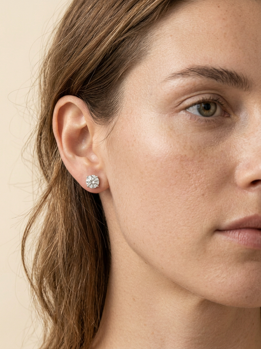 The Daily, Diamond studs by RW