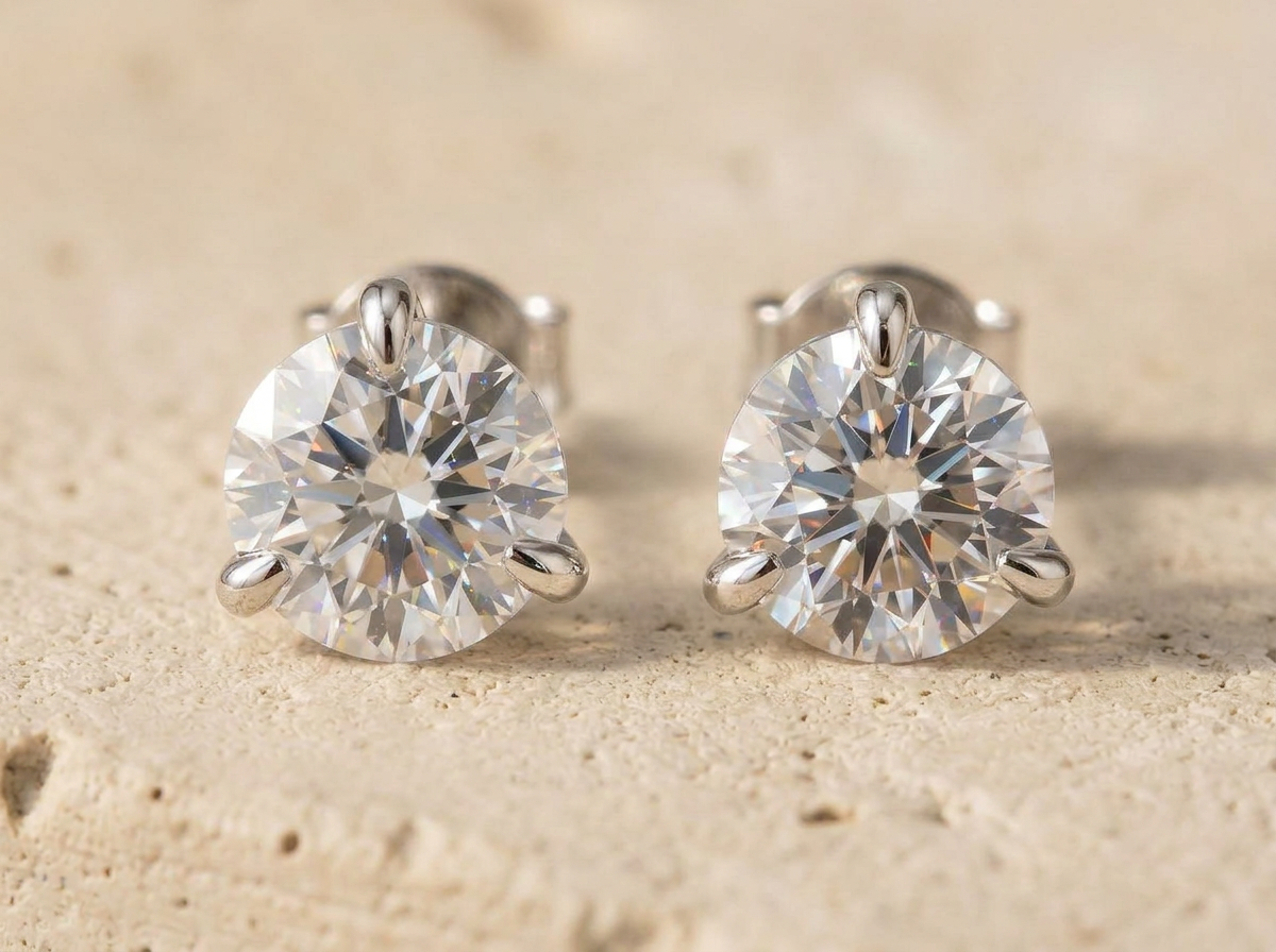 The Daily, Diamond studs by RW