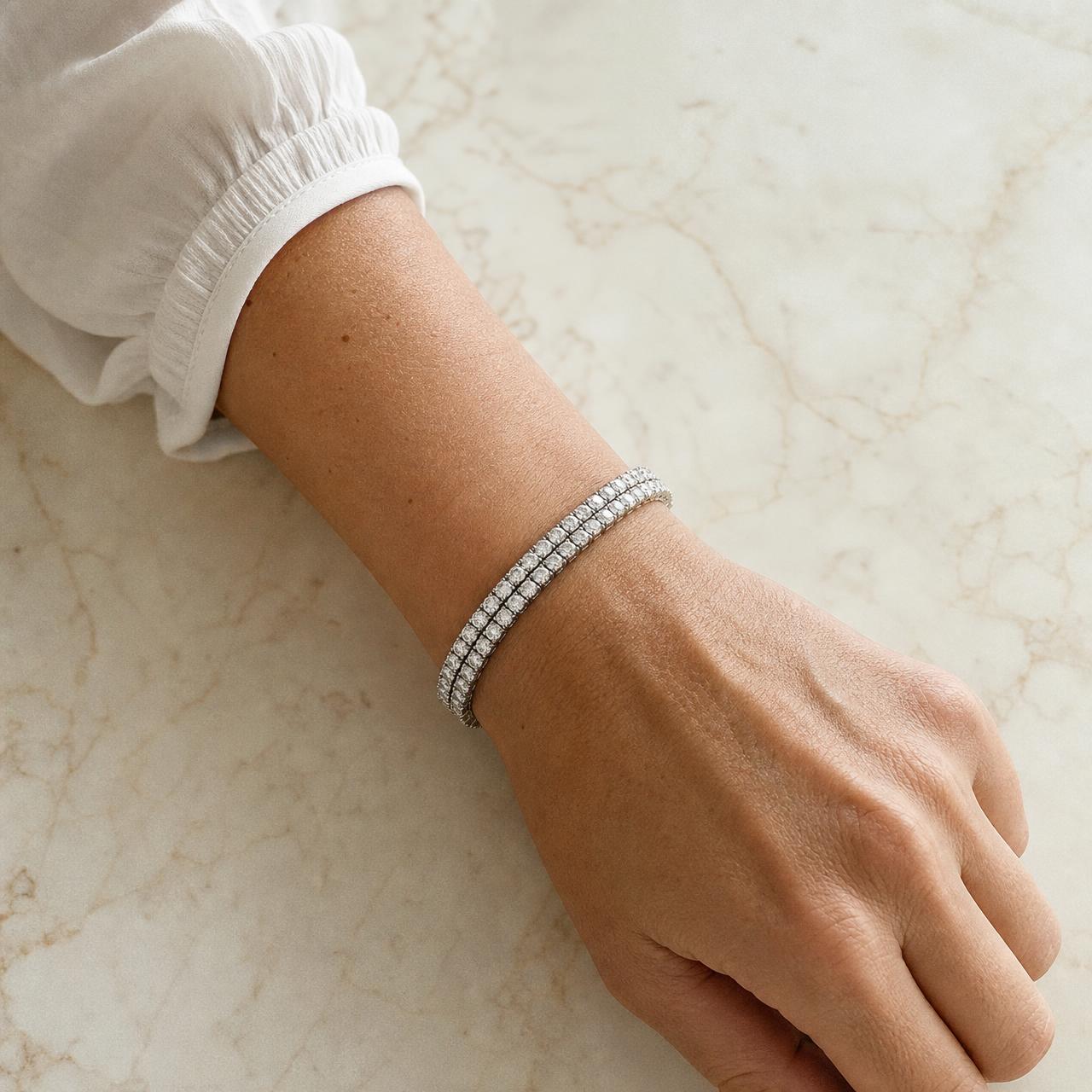 Double Duty, Double row tennis bracelet by RW
